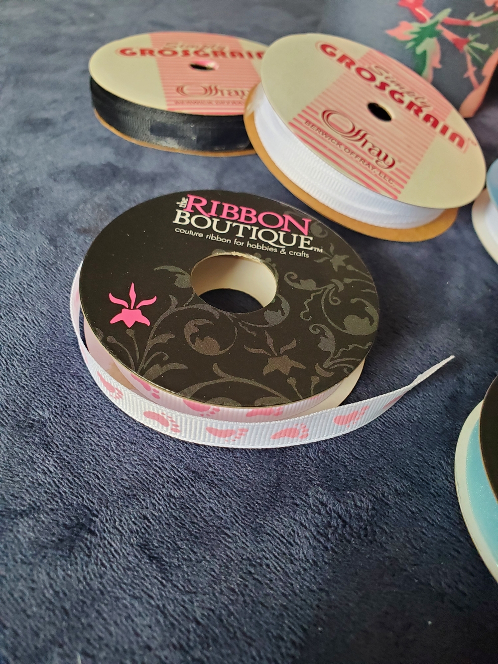 Assorted Spools Of Ribbon - 9 Total - Picture 3 of 5